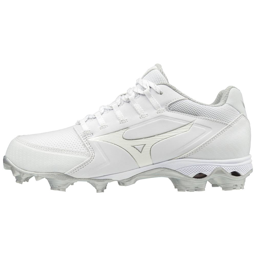 Zapatillas Sofbol Mizuno 9-Spike Advanced Finch Elite 4 TPU Molded Mujer Blancas Outlet GOFI-93804